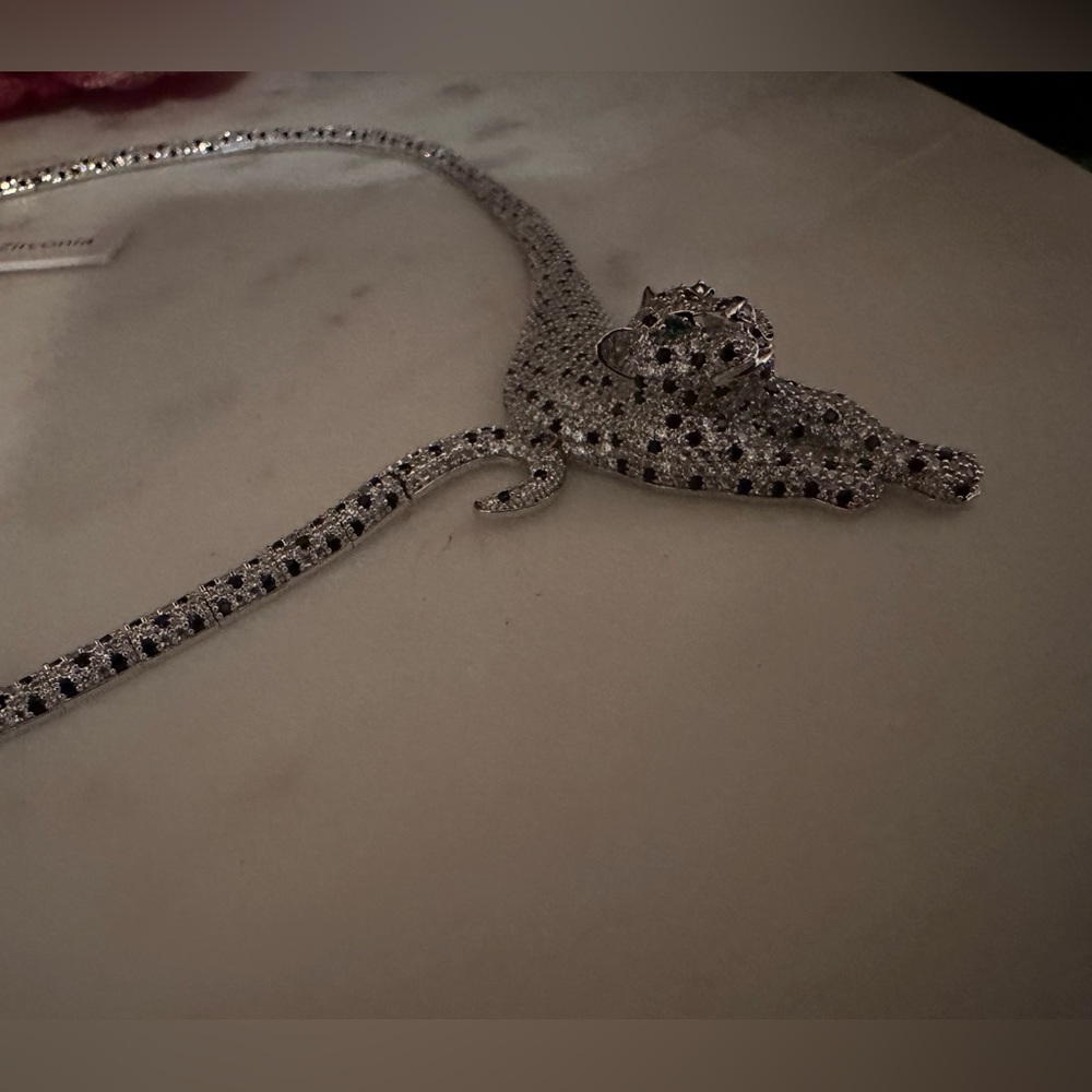 Panther necklace (sterling silver Plated)